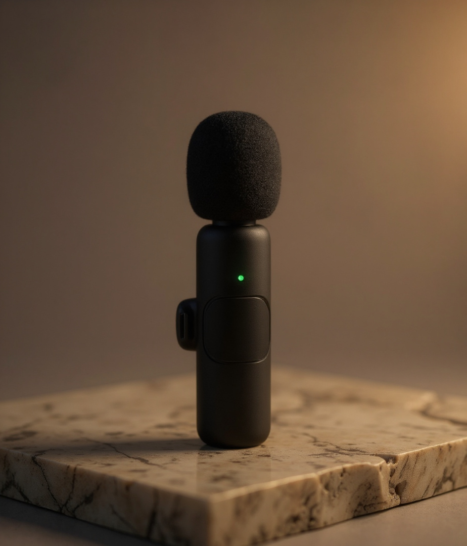 1-in-1 kit: one mic with USB-C receiver and iOS adapter